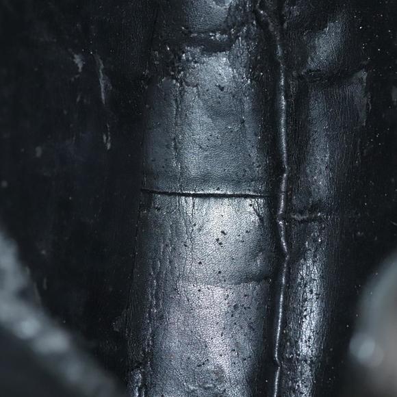 GUCCI Bamboo Shoulder Bag Leather 2way Black Gold 001 1638 Auth 139908 - Picture 11 of 16